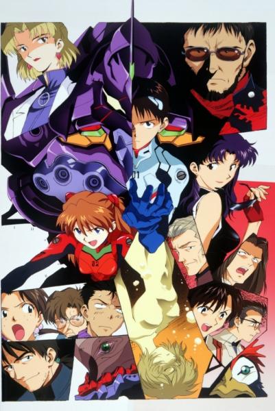 tout les personnage d evangelion